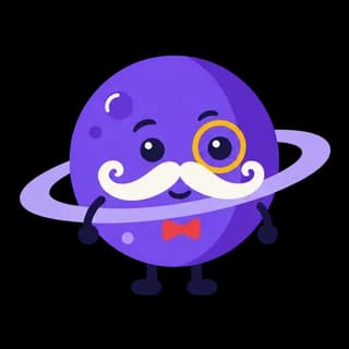 Sloane, a posh ringed planet coach with a monocle and mustache